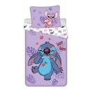 JERRY FABRICS Posteljina Lilo and Stitch Kiss Pamuk, 140/200, 70/90 cm Posteljina sa licencijom