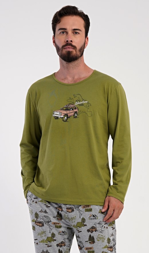 Muškarci - Muške pidžame - Muške pidžame s dugim rukavima - Muška duga pidžama Adventure Muška duga pidžama Adventure - Muške pidžame s dugim rukavima