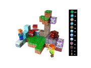 Zabava-karneval - Minecraft Diamond World magnetna igračka – 50 dijelova Minecraft Diamond World magnetna igračka – 50 dijelova