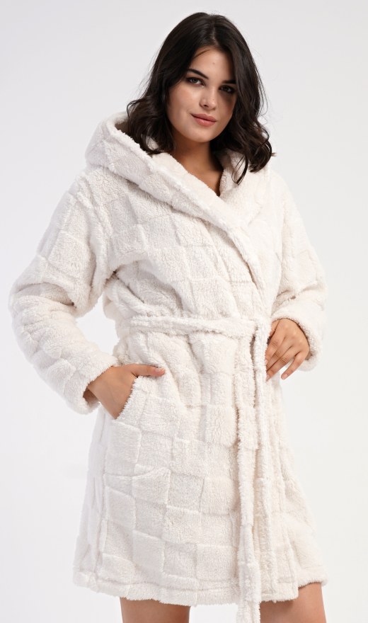 Ženski kratki ogrtač s kapuljačom Karolína - Ženski kratki ogrtači