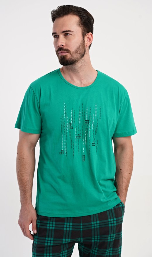 Muška pidžama šorc Tetris game - Prevelike muške pidžama kratke hlače