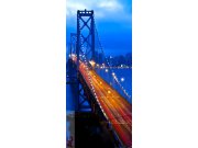 Flis foto tapeta AG Night Bridge FTNV-2903 | 90x202 cm