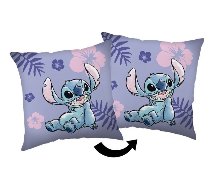 JERRY FABRICS Mikroplišani jastučić Lilo and Stitch Poliester, 35/35 cm - jastučići s podstavom