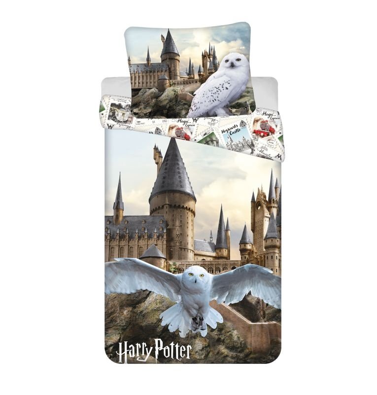 Posteljina sa licencijom - JERRY FABRICS Posteljina Harry Potter Hedwig 02 Pamuk, 140/200, 70/90 cm JERRY FABRICS Posteljina Harry Potter Hedwig 02 Pamuk, 140/200, 70/90 cm - Posteljina sa licencijom