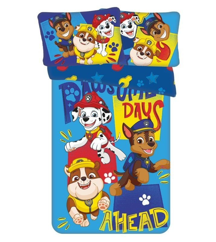 JERRY FABRICS Posteljina za dječji krevetić Paw Patrol PP579 baby Pamuk, 100/135, 40/60 cm - Posteljina za dječji krevetić
