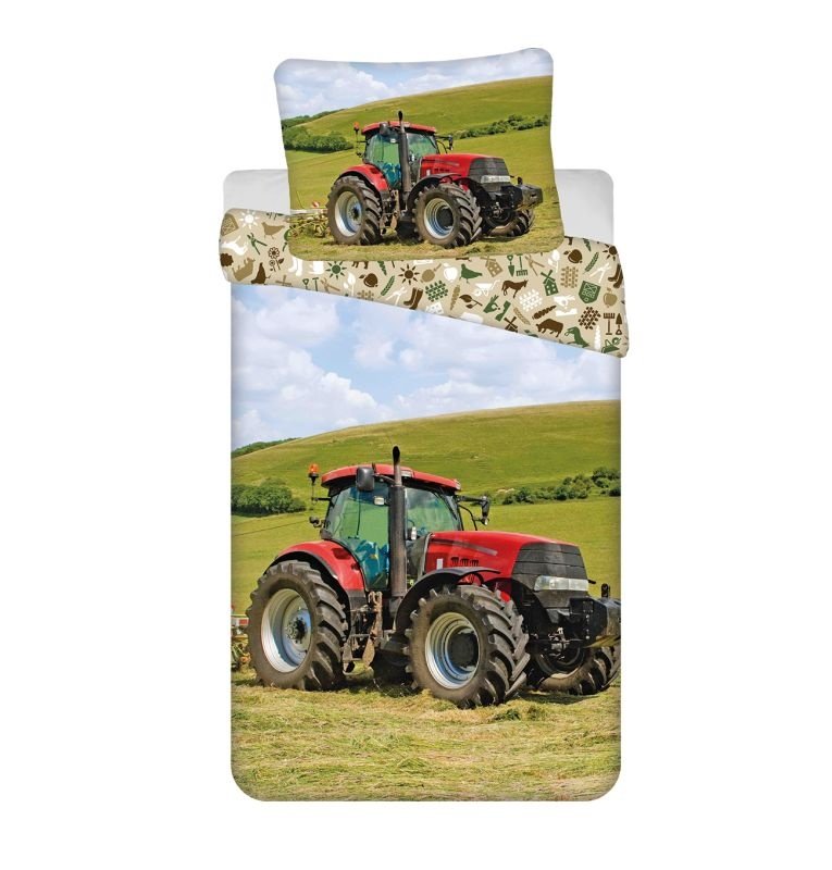 JERRY FABRICS Posteljina Traktor Pamuk, 140/200, 70/90 cm JERRY FABRICS Posteljina Traktor Pamuk, 140/200, 70/90 cm