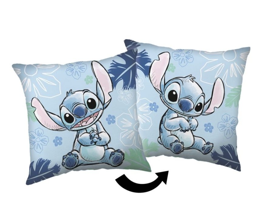 JERRY FABRICS Mikroplišani jastučić Lilo and Stitch Blue Poliester, 40/40 cm JERRY FABRICS Mikroplišani jastučić Lilo and Stitch Blue Poliester, 40/40 cm