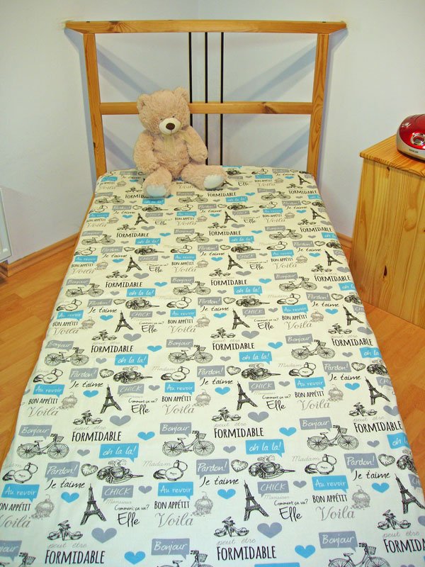 Plahte - Klasična plahta Pariz plava 150/235 Klasična plahta Pariz plava 150/235 - Plahte