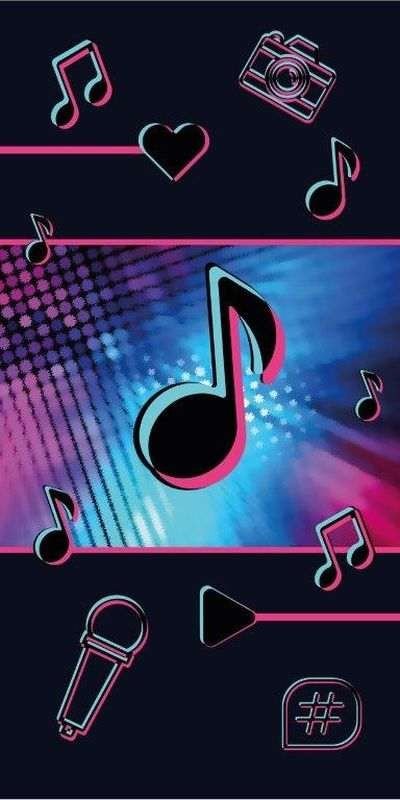 DETEXPOL Ručnik Music Noty Pamuk - Frotir, 70/140 cm - ručnici za plažu