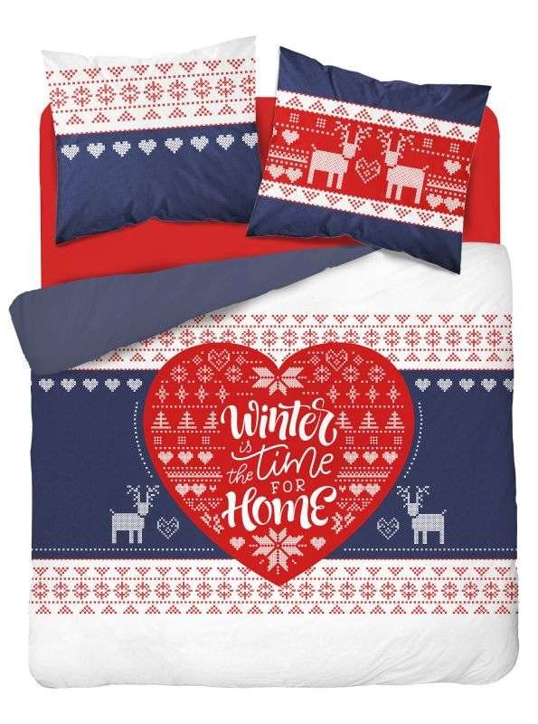 DETEXPOL Francuska božićna posteljina Sobíci Pamuk, 220/200, 2x70/80 cm