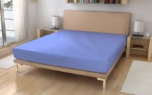 Polášek Jersey plahta Pamuk 150g/m2, 140/200 Nebesko plava cm