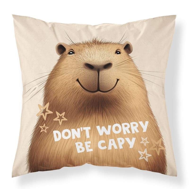 DETEXPOL Navlaka za jastučić Kapibara micro Poliester, 40/40 cm - pokrivači za jastuke