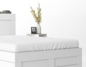 DETEXPOL Plahta Mikrosaten bijela Poliester, 90/200 cm