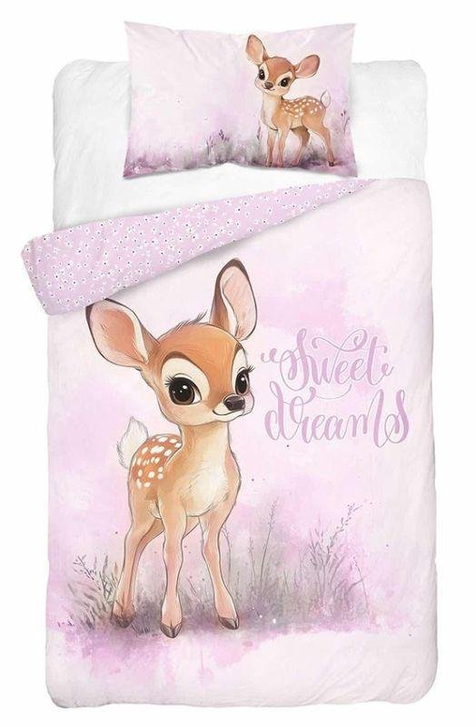 DETEXPOL Posteljina za dječji krevetić Srneček B Pamuk, 100/135, 40/60 cm - Posteljina za dječji krevetić