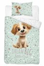 DETEXPOL Posteljina za dječji krevetić Veseli Psić A Pamuk, 100/135, 40/60 cm Posteljina za dječji krevetić