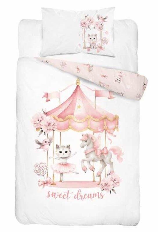 DETEXPOL Dječja posteljina za krevetić Kolotoč Pamuk, 100/135, 40/60 cm - Posteljina za dječji krevetić