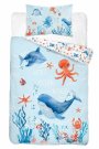 DETEXPOL Posteljina za dječji krevetić Morski Svijet Pamuk, 100/135, 40/60 cm Posteljina za dječji krevetić