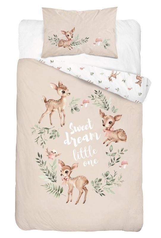 DETEXPOL Posteljina za dječji krevetić Jelencek A Pamuk, 100/135, 40/60 cm - Posteljina za dječji krevetić