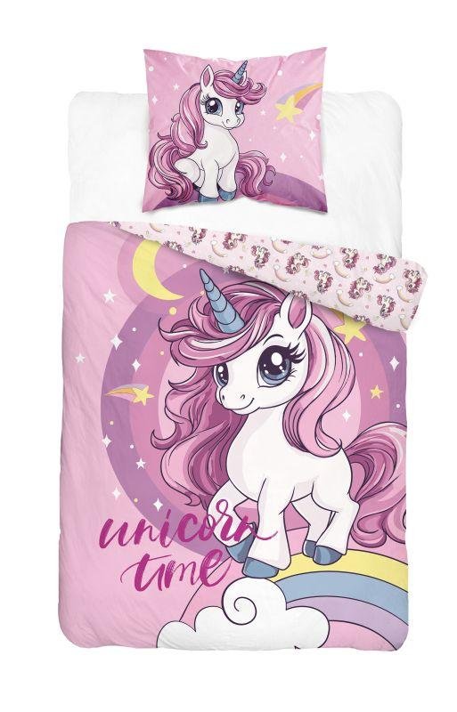 DETEXPOL Posteljina Jednorog zvjezdice Pamuk, 140/200, 70/80 cm