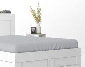 DETEXPOL Plahta od mikrosatena svijetlosiva Poliester, 180/200 cm