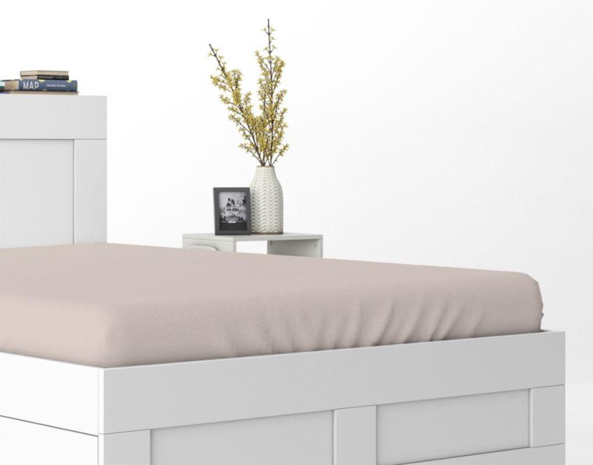 DETEXPOL Plahta Mikrosaten bež Poliester, 90/200 cm - Plahte