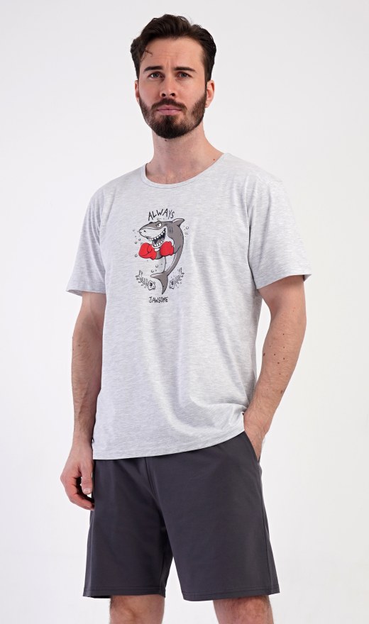 Muške pidžama kratke hlače Kralj - Prevelike muške pidžama kratke hlače