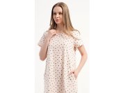 Ženske kućne haljine s kratkim rukavom Kava