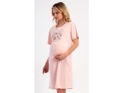 Žene Ženske noćne spavaćice Dojilica noćna spavaćica Dojilica noćna košulja s kratkim rukavima - Ženska noćna košulja za trudnice Medvjedi Ženska noćna košulja za trudnice Medvjedi