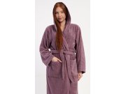 Žene Ženski ogrtači Ženske duge kućne haljine - Ženski dugi ogrtač s kapuljačom Vres Ženski dugi ogrtač s kapuljačom Vres