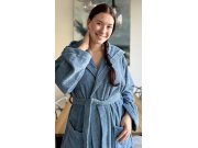 Žene Ženski ogrtači Ženske duge kućne haljine - Ženski dugi ogrtač s kapuljačom Klára Ženski dugi ogrtač s kapuljačom Klára