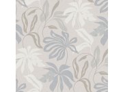 Bež-siva flis tapeta s listovima, UR3401, Universe 4, Grandeco | Ljepilo besplatno