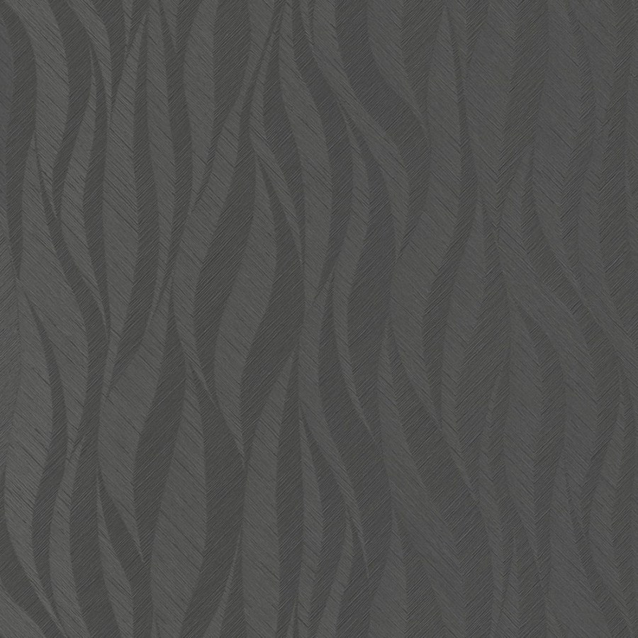 Crna flis tapeta za zid, valoviti uzorak, TI3105, Time 2025, Grandeco | Ljepilo besplatno