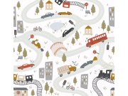 Dječja flis fototapeta za zid, auti, RB383, Daydreamers, Grandeco | Ljepilo besplatno