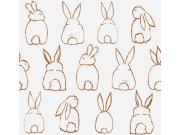 Dječja flis fototapeta za zid, zečići, RB306, Daydreamers, Grandeco | Ljepilo besplatno