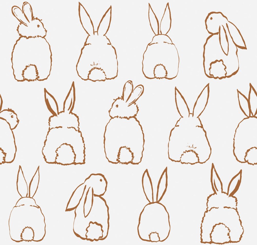 Dječja flis fototapeta za zid, zečići, RB306, Daydreamers, Grandeco | Ljepilo besplatno