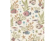 Dječja flis tapeta za zid, bež, podvodni svijet, LD3318, Little Dreamers, Grandeco | Ljepilo besplatno