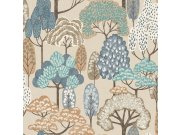 Dječja flis tapeta za zid, smeđa, drveće, LD2115, Little Dreamers, Grandeco | Ljepilo besplatno