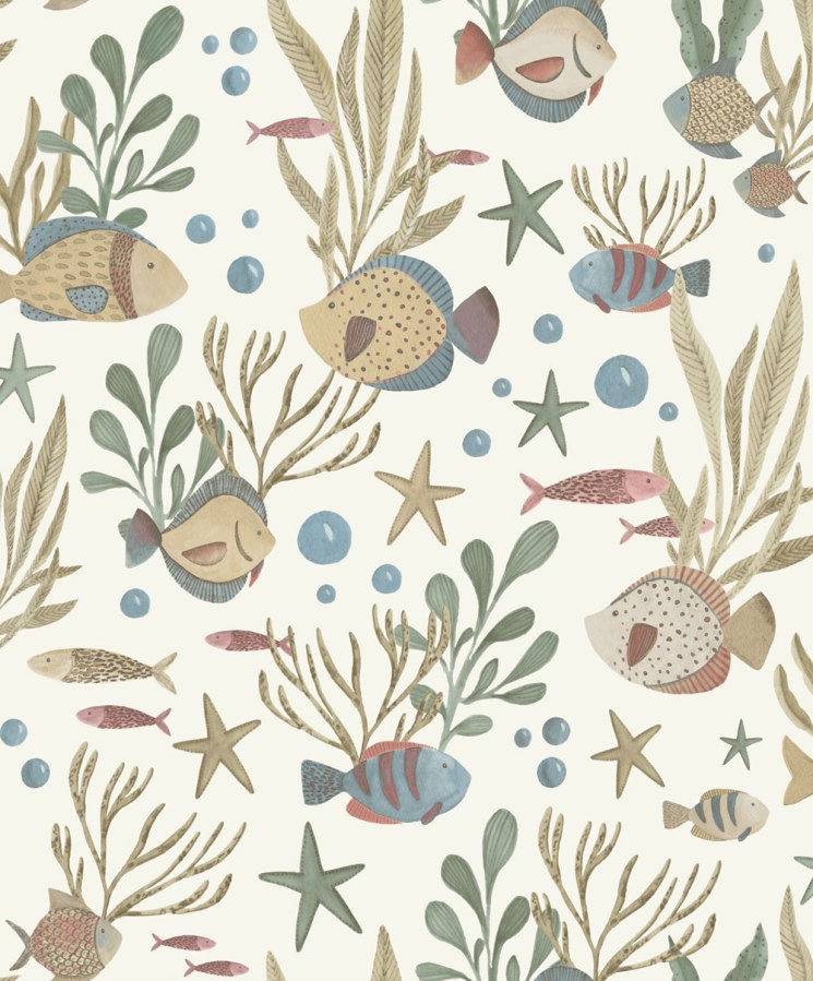 Dječja flis tapeta za zid, podvodni svijet, LD3320, Little Dreamers, Grandeco | Ljepilo besplatno