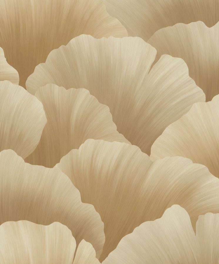 Smeđe-bež flis tapeta s listovima, BZ3007, Belize, Grandeco | Ljepilo besplatno - Grandeco