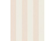 Svijetloružičasta flis tapeta za zid s prugama, imitacija tkanine, AT4018, Atmosphere, Grandeco | Ljepilo besplatno