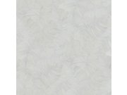 Siva flis tapeta s reljefnim listovima, TI2104, Time 2025, Grandeco | Ljepilo besplatno