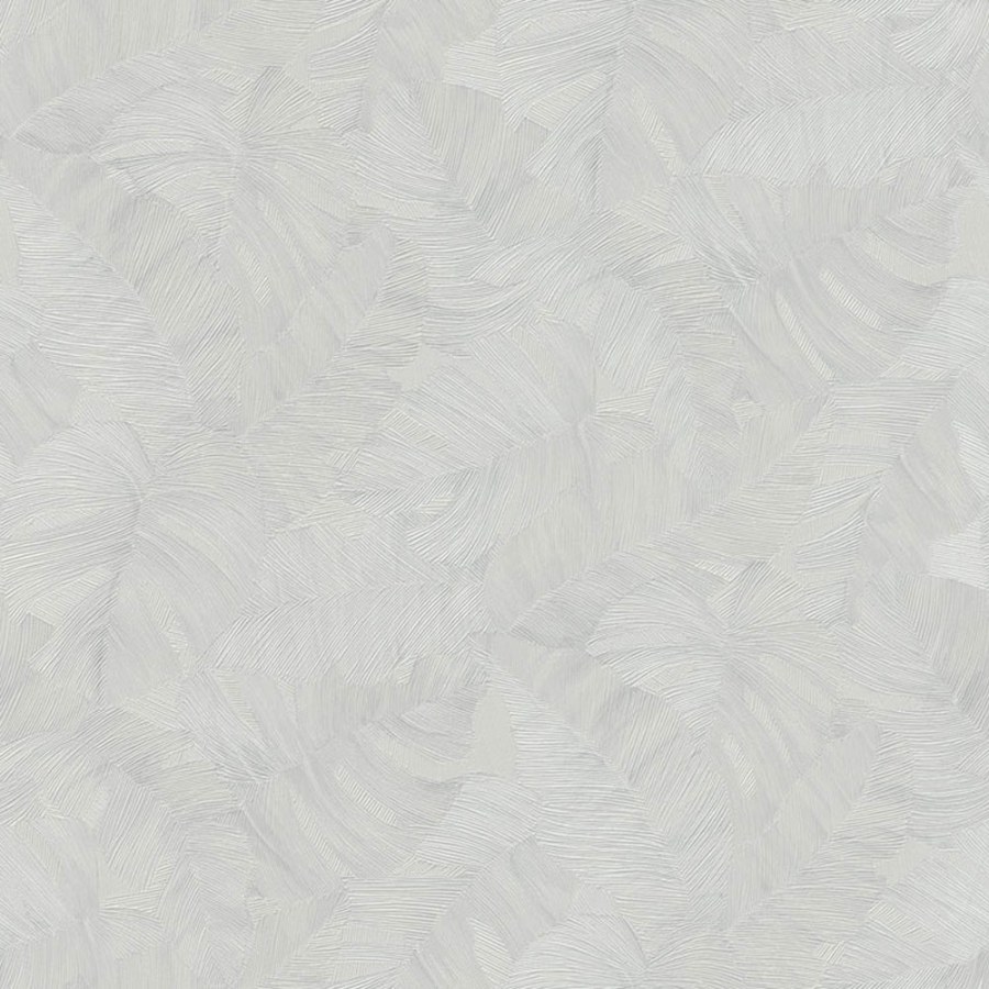 Siva flis tapeta s reljefnim listovima, TI2104, Time 2025, Grandeco | Ljepilo besplatno