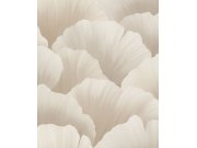 Sivo-bež flis tapeta s listovima, BZ3005, Belize, Grandeco | Ljepilo besplatno