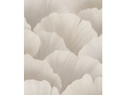 Sivo-bež flis tapeta s listovima, BZ3011, Belize, Grandeco | Ljepilo besplatno