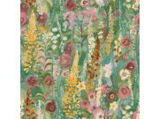 Flis tapeta za zid, zelena, cvijeće, A74601, Inia, Grandeco | Ljepilo besplatno