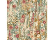 Flis tapeta za zid, zelena, cvijeće, A74603, Inia, Grandeco | Ljepilo besplatno