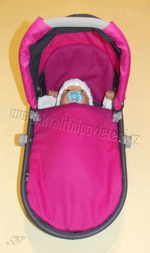 SDS prekrivači za kolica za lutke Jarko ružičasta 27x40, 25x20 cm - **peřinky do KOČÁRKU** → **pokrivači u KOLICA**