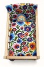 SDS Pokrivači za dječji krevetić za lutke Květy bijela Pamuk, punjenje: Poliester, 1x 38x44 cm / 28x20 cm Za panenke - **peřinky do POSTÝLKY** → **pernice u krevetiće**