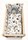 SDS Pokrivači za dječje krevetiće za lutke Ježici u šumi Pamuk, punjenje: Poliester, 1x 38x44 cm / 28x20 cm Za panenke - **peřinky do POSTÝLKY** → **pernice u krevetiće**