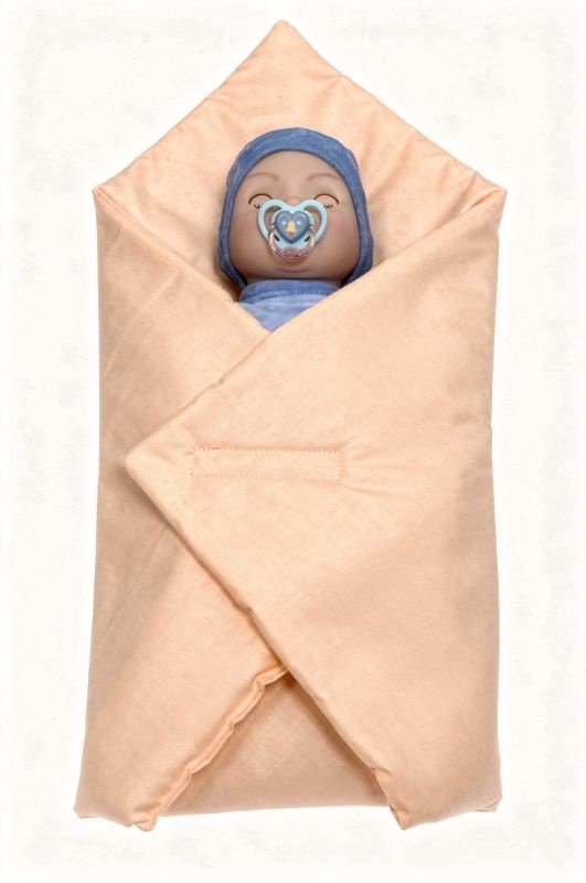 SDS Rychlozavinovačka pro panenky Meruňková Bavlna, výplň: Polyester, 1x 60x60 cm - **brzopreklopke**
